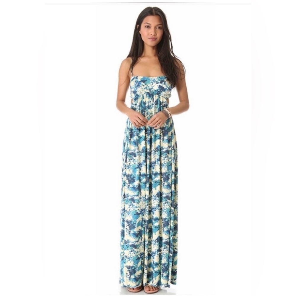 STUNNING AND SOFT HIGH END CUT OUT MAXI SUNDRESS, SIZE LARGE - Picture 2 of 9